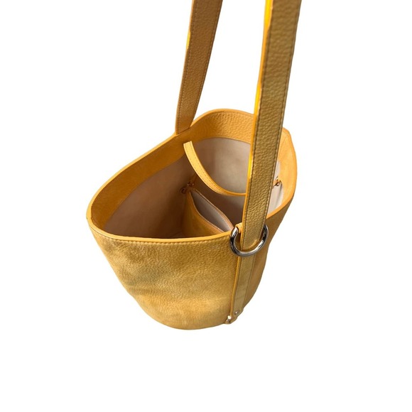 OAD Calf Dome Bucket Bag - Yellow - Picture 2 of 10